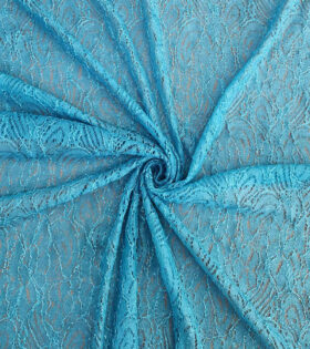 Metallic Crochet Lace - Turquoise