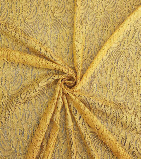 Metallic Crochet Lace - Gold
