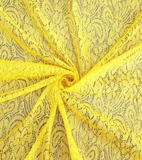 Metallic Crochet Lace - Yellow