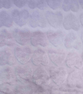 Jacquard Fleece - Hearts - Lavender