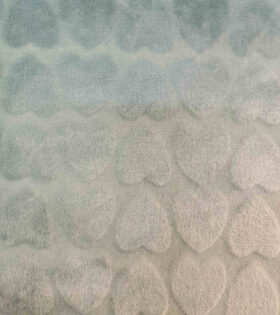 Jacquard Fleece - Hearts - Sage