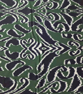 Lerato Silk Satin - Abstract - Bottle green