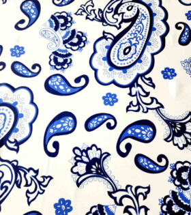 Lerato Silk Satin - Abstract - White