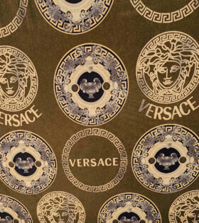 Printed Velvet - Versace - Olive