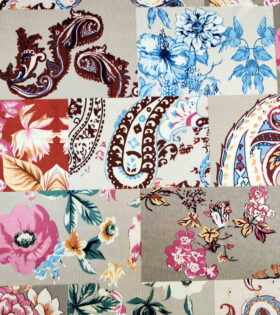 Printed DTY - Floral - Grey