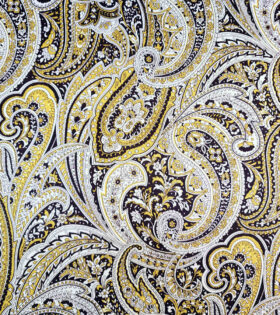 Printed DTY - Abstract - Mustard