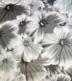 Printed Mini-Matt - Floral - Grey