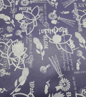 PVC Leather - Afrikaans - Navy Blue
