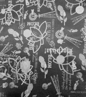PVC Leather - Afrikaans - Black