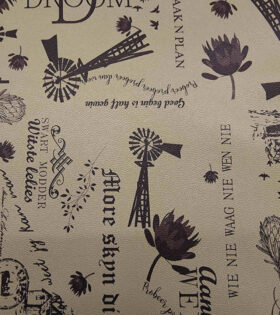 PVC Leather - Afrikaans - Beige