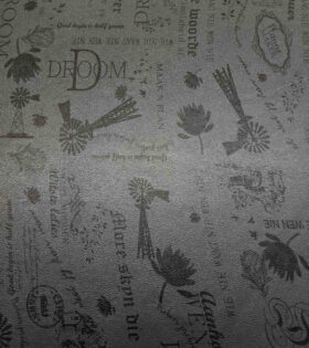PVC Leather - Afrikaans - Grey
