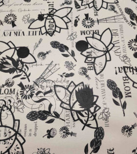PVC Leather - Afrikaans - White