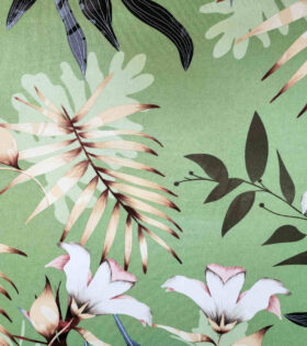 Printed DTY - Floral - Fern Green