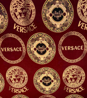 Printed Velvet - Versace - Plum