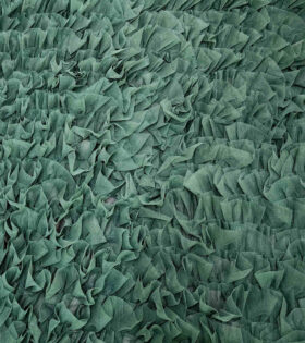 All Over Ruffle Tulle - Bottle Green