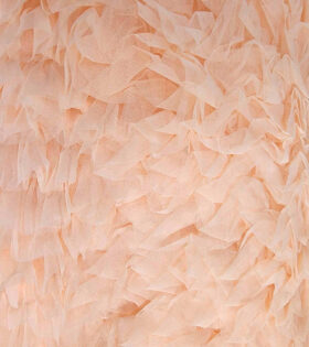 All Over Ruffle Tulle - Peach