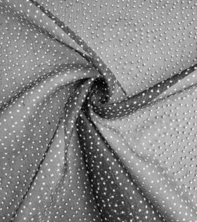 Organdy Satin - Dew Drop - Black