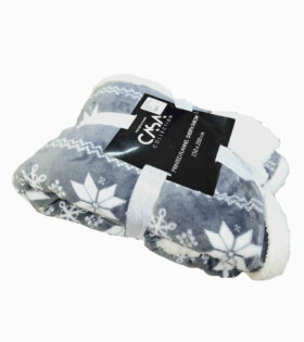 Flannel Sherpa Throw - 8