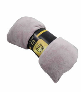 Coral Fleece Throw - Lilac