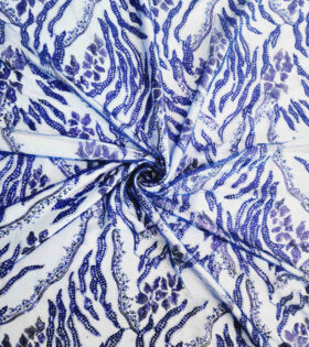 Jasmine Beaded Evening Tulle - Royal Blue