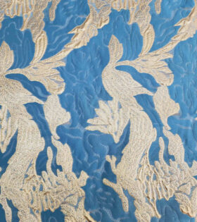 Organdy Brocade - Turquoise
