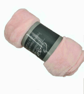Coral Fleece Throw - Pink