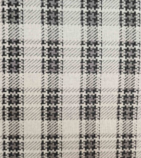 Printed Jersey Knit - Check - Ivory