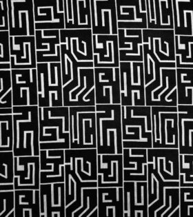 Printed Mini-Matt - Abstract - Black