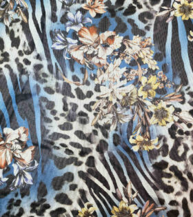 Printed Power Mesh - Floral - Multi-Colored