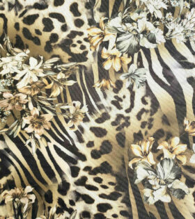 Printed Power Mesh - Floral - Multi-Colored