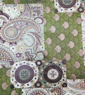 Printed Power Mesh - Abstract - Multi-Colored