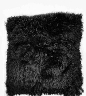Fluffy Scatter Cushion - Black