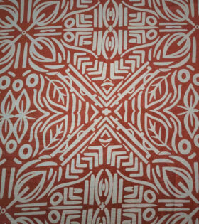 Printed Mini-Matt - Rust - Abstract
