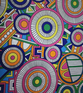 Printed Mini-Matt - Pink - Abstract