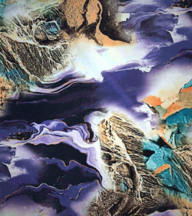 Printed Scuba - Abstract - Purple
