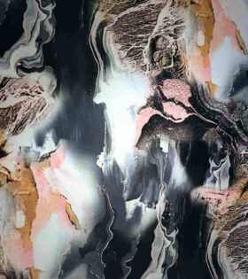 Printed Scuba - Abstract - Peach