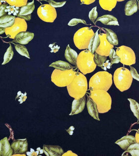 Printed Mini-Matt - Lemon - Black