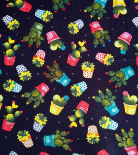 Printed Mini-Matt - Black- Succulets