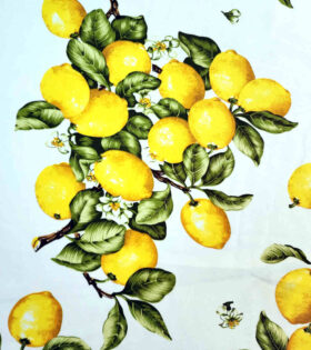 Printed Mini-Matt - Lemon - White