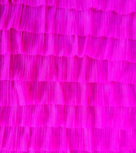 Ruffle Layered Tulle - Cerise Pink