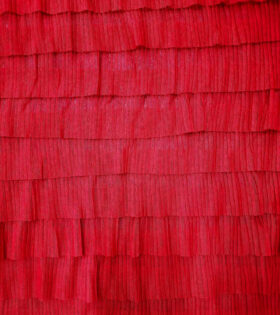 Ruffle Layered Tulle - Red