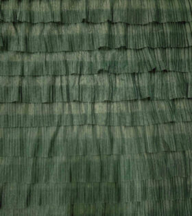 Ruffle Layered Tulle - Bottle Green