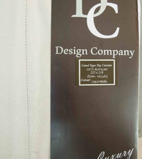 Ready to Hang Curtain (225cm x 218cm) - Taped Lined Royal Velvet - Cashmere