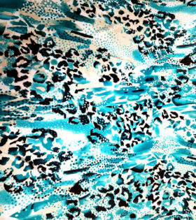 Printed Bon Bon - Natural - Turquoise