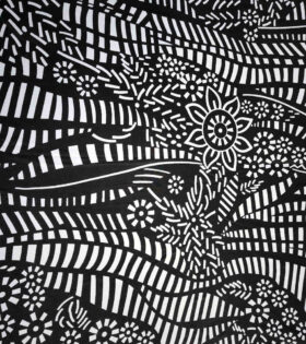 Printed Bon Bon - Floral - Black