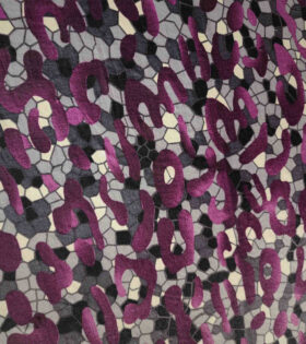 Printed Bon Bon - Abstract - Purple