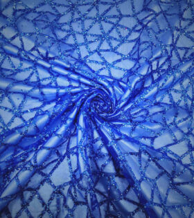 Two Tone Caviar Tulle - Royal Blue