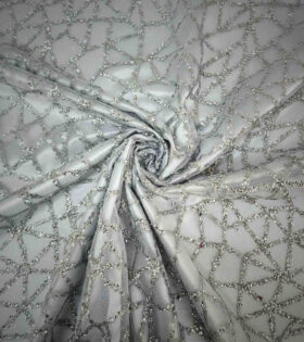 Two Tone Caviar Tulle - Silver