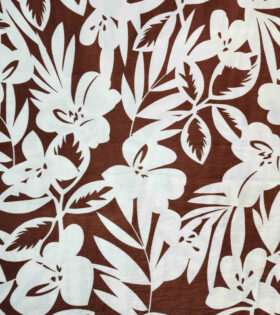 Printed Gause Linen - Brown