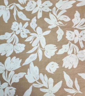 Printed Gause Linen - Beige